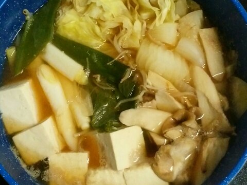 野菜たっぷり豆腐鍋